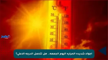 أجواء شديدة الحرارة اليوم الجمعة.. هل تتحمل الدرجة الأعلى؟